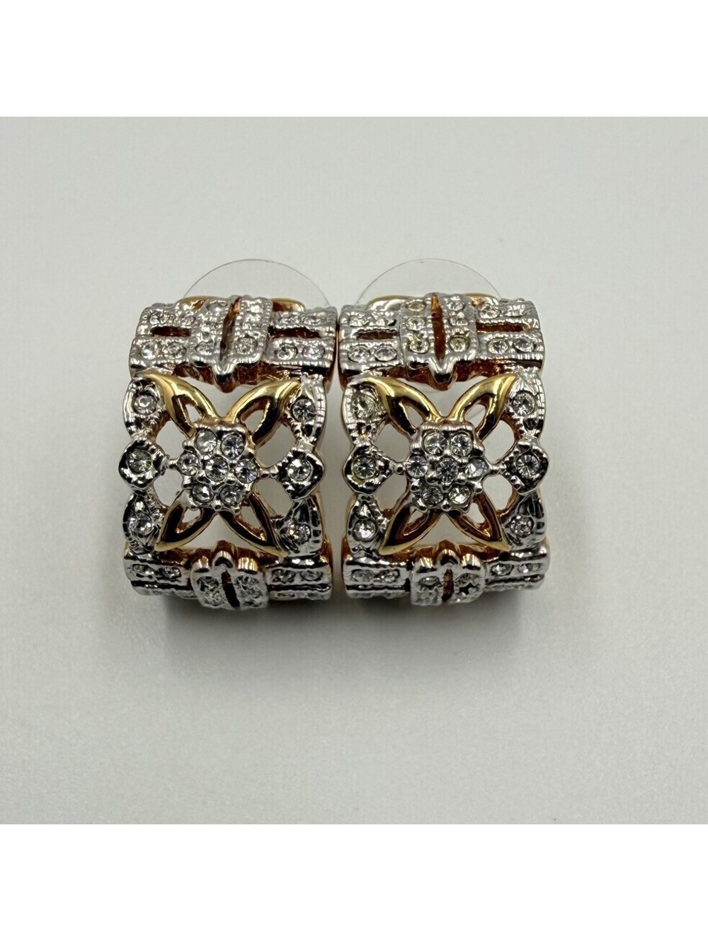 CAMROSE and KROSS JBK Ornate Crystal Hoop Style Earrings
